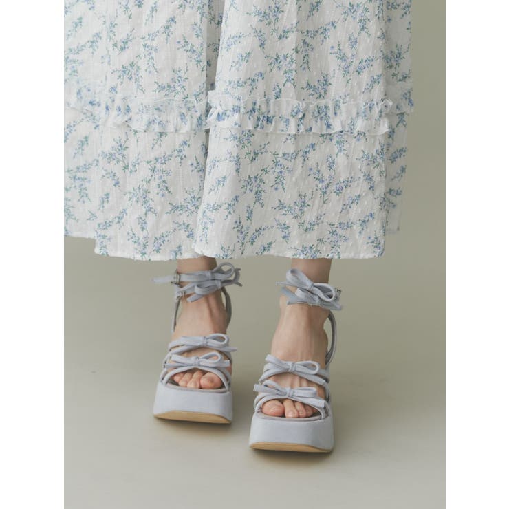 ribbon ribbon sandal[品番：MKSW0061905]｜merry jenny