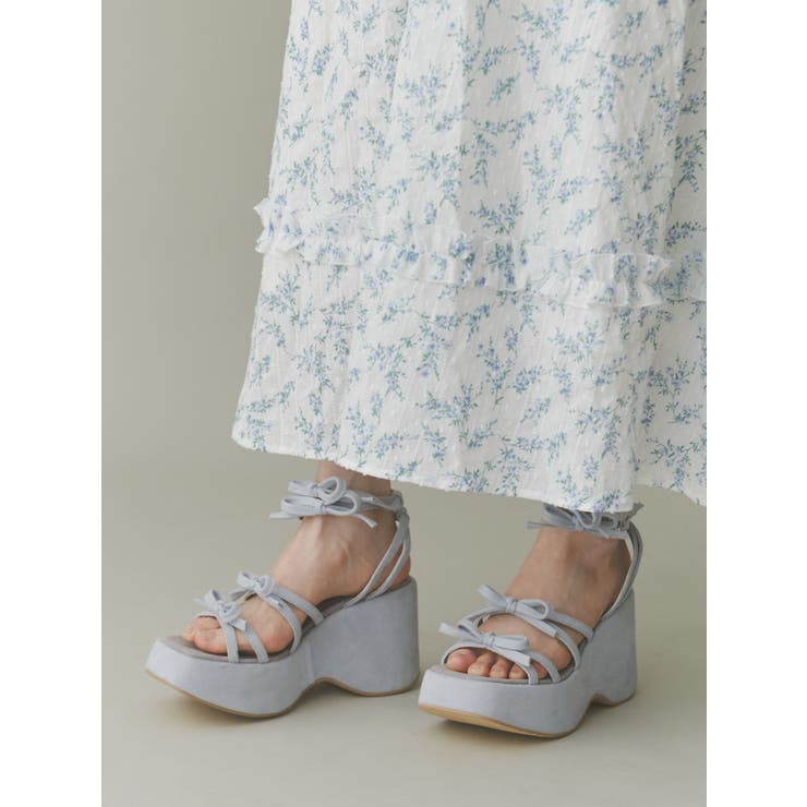 ribbon ribbon sandal[品番：MKSW0061905]｜merry jenny