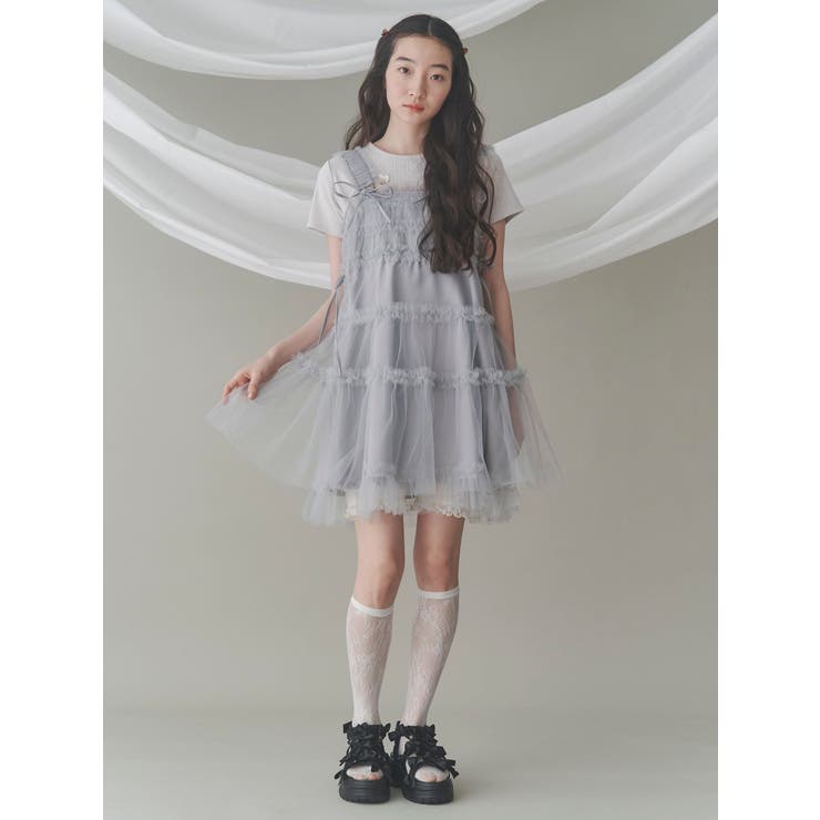 ribbon ribbonベルクロサンダル[品番：MKSW0063422]｜merry jenny