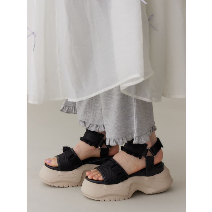 フリルメッシュスニーカーサンダル | merry jenny | 詳細画像12 