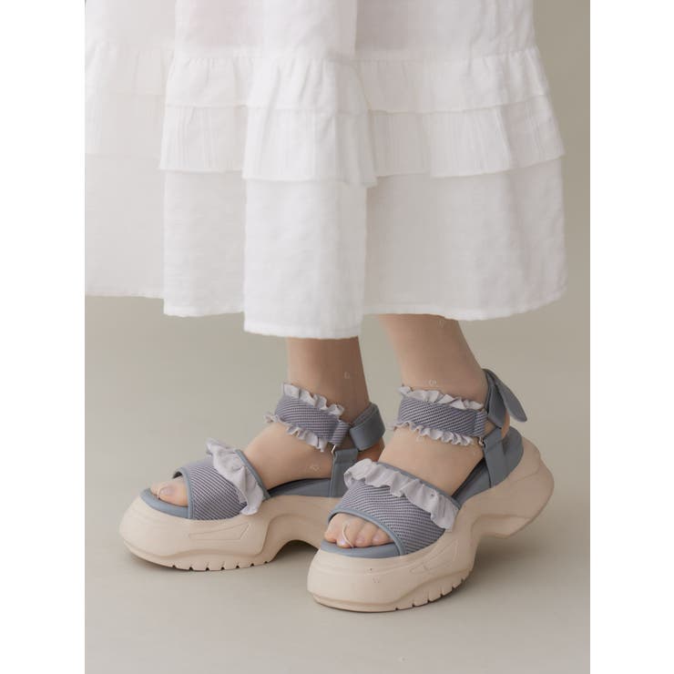 フリルメッシュスニーカーサンダル | merry jenny | 詳細画像19 