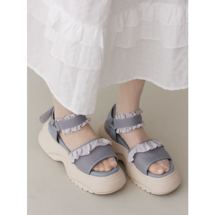 フリルメッシュスニーカーサンダル | merry jenny | 詳細画像20 