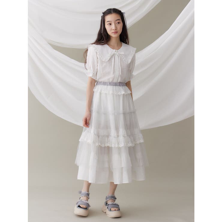 フリルメッシュスニーカーサンダル | merry jenny | 詳細画像21 