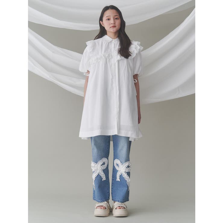 フリルメッシュスニーカーサンダル | merry jenny | 詳細画像37 