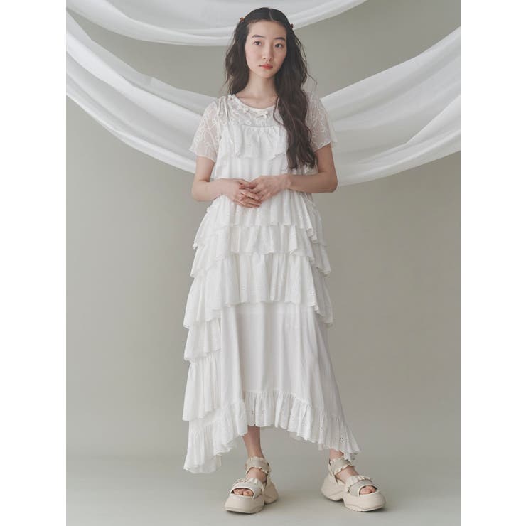 フリルメッシュスニーカーサンダル | merry jenny | 詳細画像42 