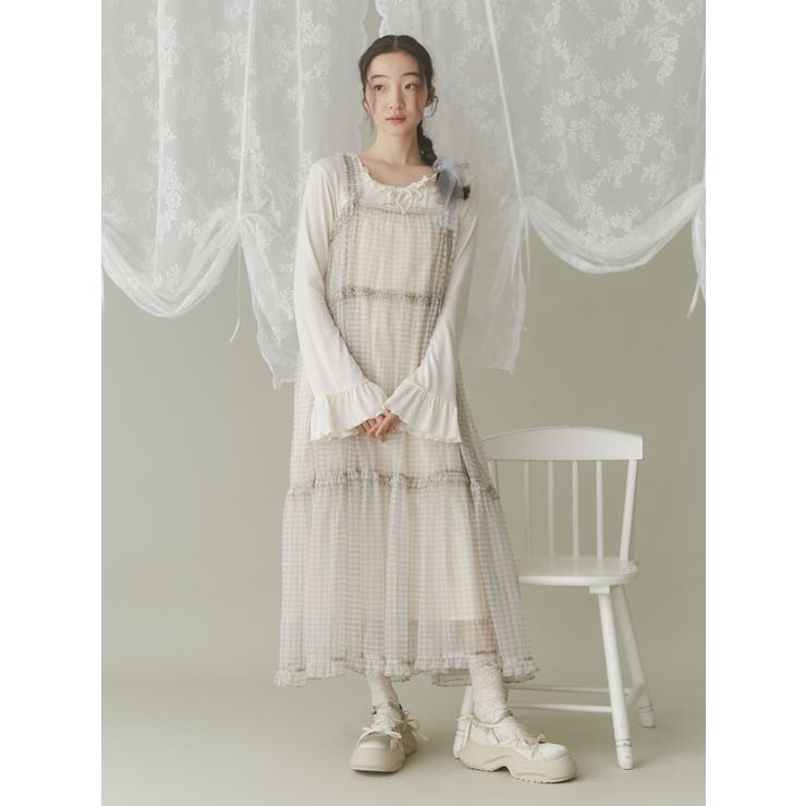 pointail frilly gather tops[品番：MKSW0061906]｜merry jenny  
