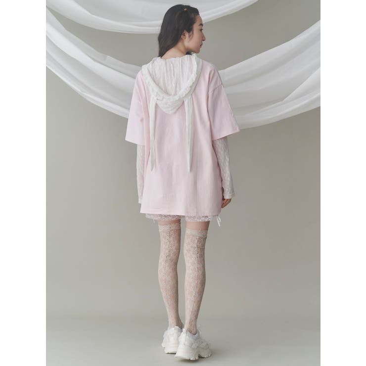 cat ribbon big tee[品番：MKSW0063000]｜merry jenny