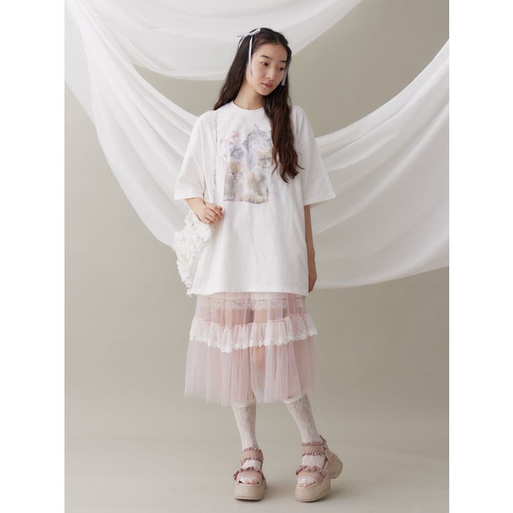 【CPGN】Cats Ribbon 半袖T 2色 MUSINSA | CPGN STUDIO Cats Ribbon Short Sleeve T-Shirt Star