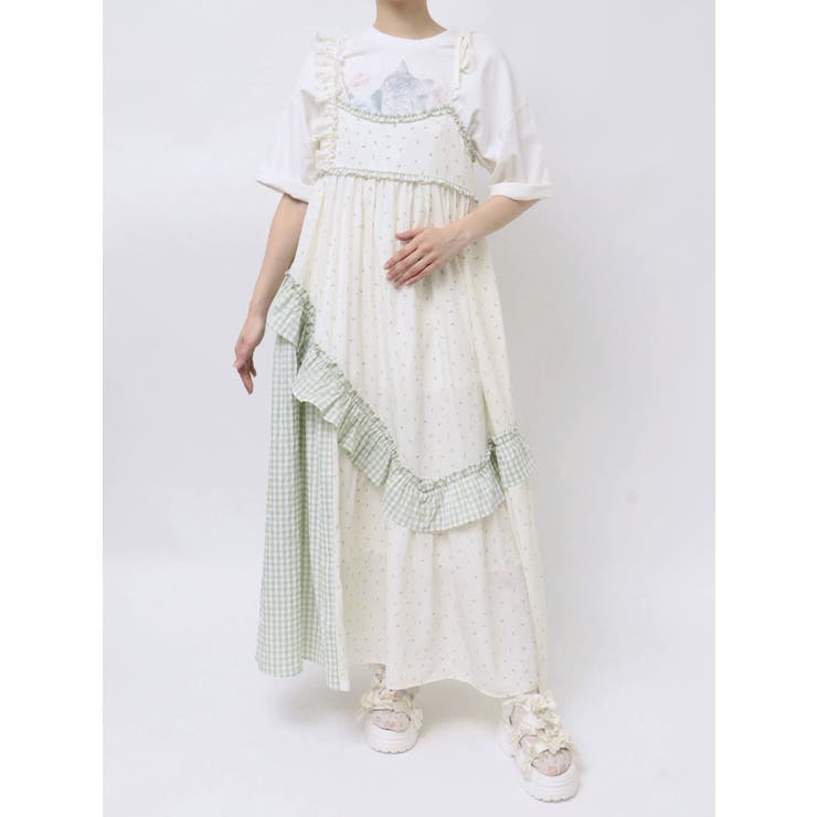 Maryページです♥️ flower checkアシメワンピース[品番：MKSW0063402]｜merry jenny