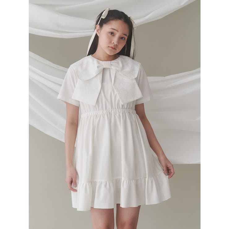 merry jenny ribbon frill ワンピース ミニキャミribbonバルーン