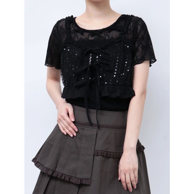 twinkle flower bustier[品番：MKSW0063427]｜merry jenny