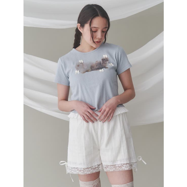 ラビットribbon Tシャツ | merry jenny | 詳細画像13 