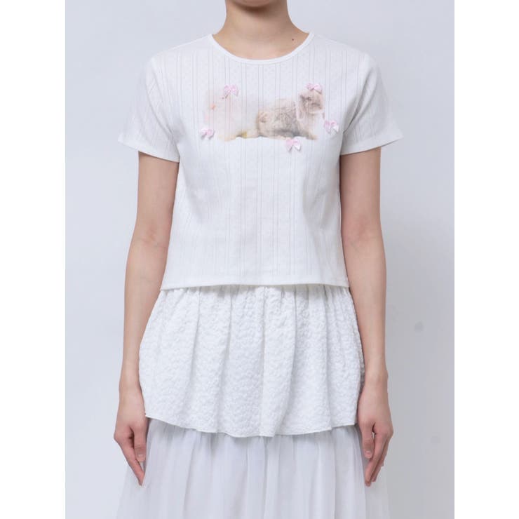 ラビットribbon Tシャツ | merry jenny | 詳細画像22 