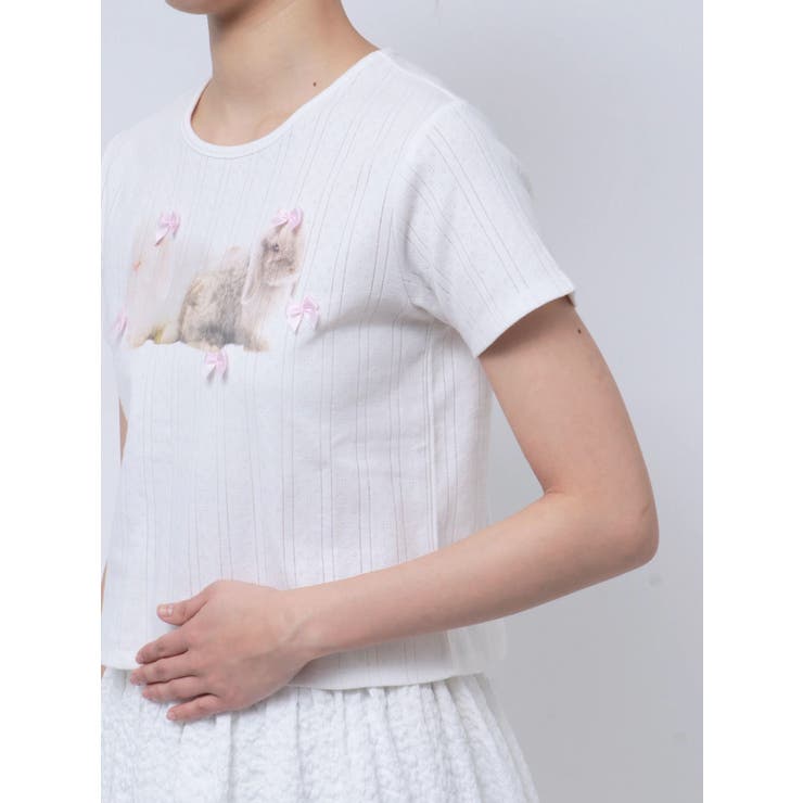 ラビットribbon Tシャツ | merry jenny | 詳細画像26 