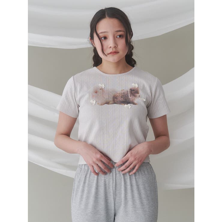 ラビットribbon Tシャツ | merry jenny | 詳細画像8 