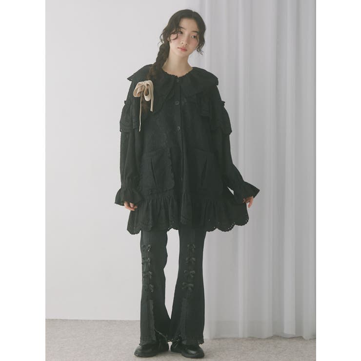 me rry jennyレースジャケット メリージェニー merry jenny レースジャケット （オフホワイト