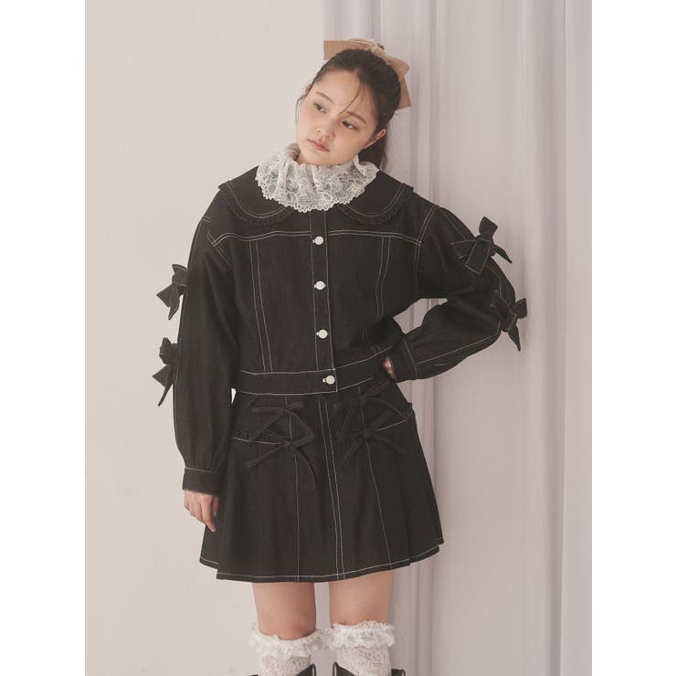 Bigリボンデニムジャケット | merry jenny | 詳細画像11 