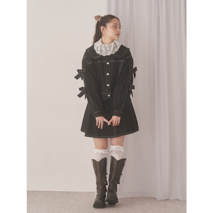 Bigリボンデニムジャケット | merry jenny | 詳細画像13 