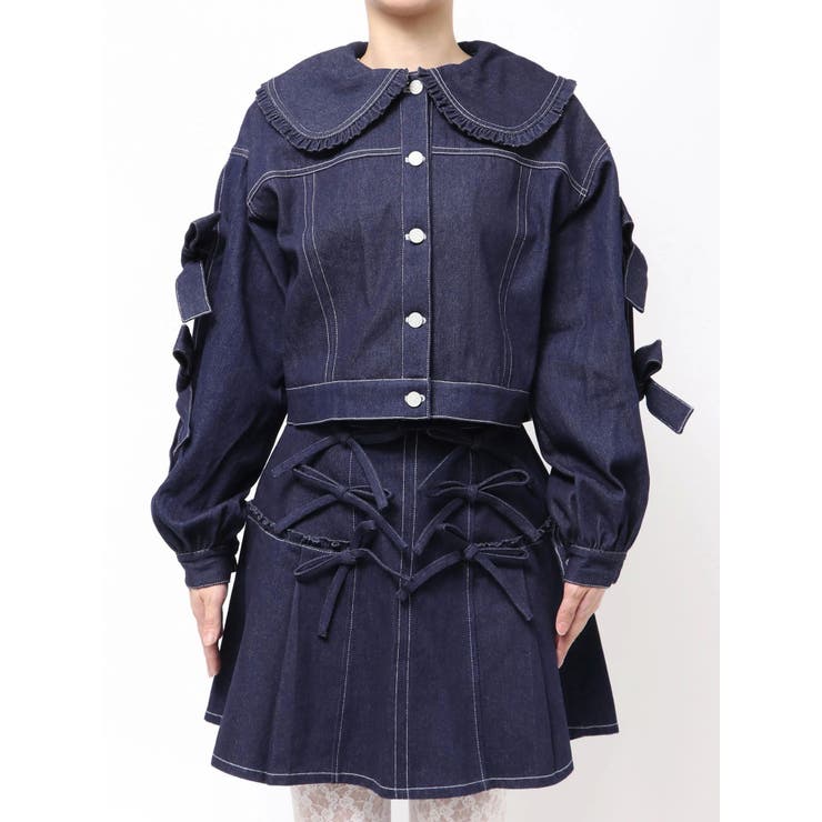 Bigリボンデニムジャケット | merry jenny | 詳細画像19 