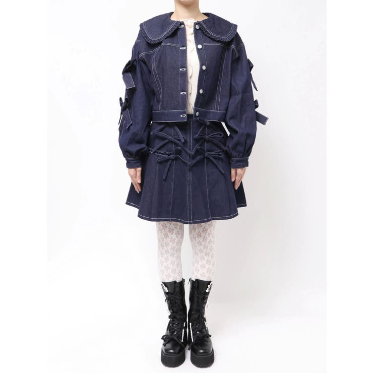 Bigリボンデニムジャケット | merry jenny | 詳細画像27 