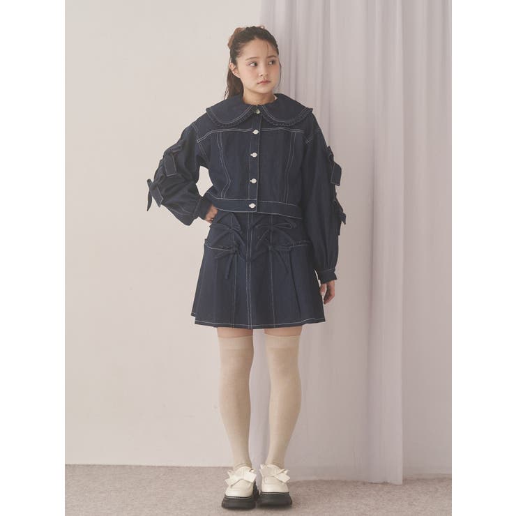 Bigリボンデニムジャケット | merry jenny | 詳細画像8 