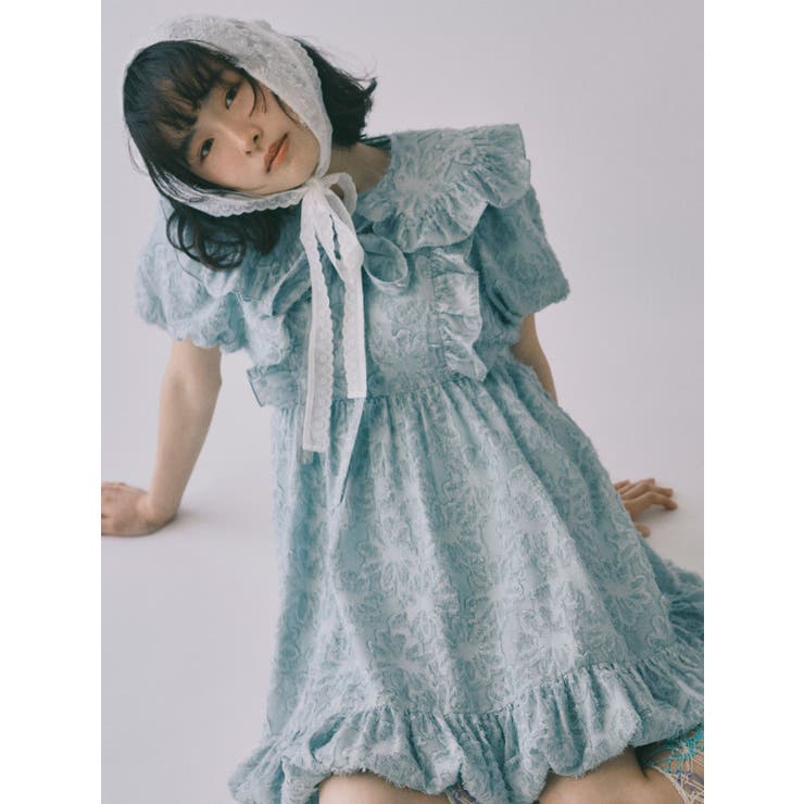 【新品タグ付き】merry jenny flower ジャガードワンピース メリージェニー merry jenny flowerジャガードワンピース