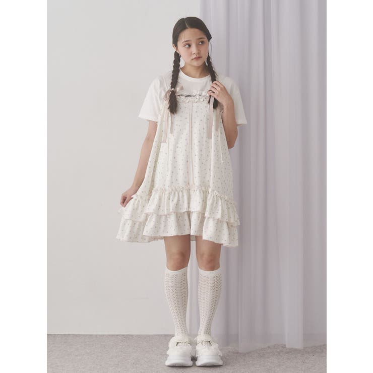 merry jenny✨flower waffle ミニワンピース　ブルー系 NEWS｜merry jenny（メリージェニー）Official Website