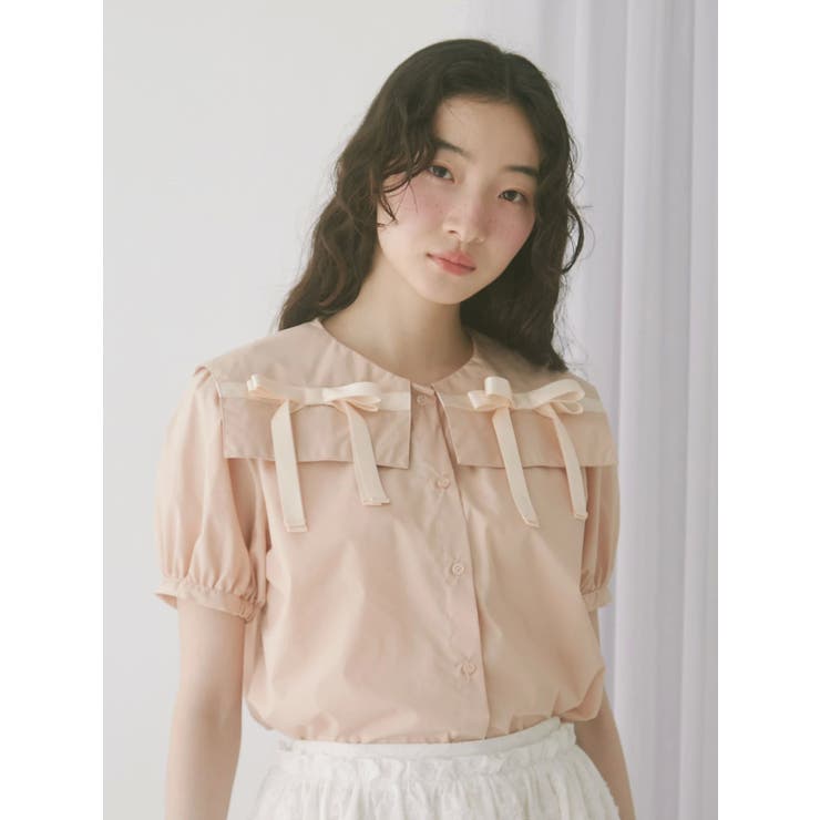 リボンカラーブラウス | merry jenny | 詳細画像2 