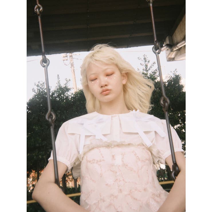 リボンカラーブラウス | merry jenny | 詳細画像3 