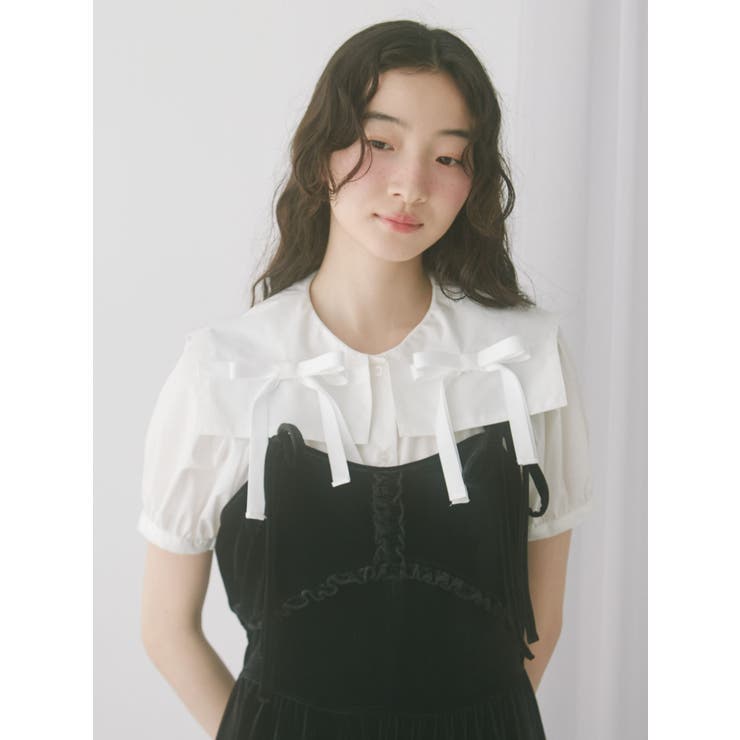 リボンカラーブラウス | merry jenny | 詳細画像5 