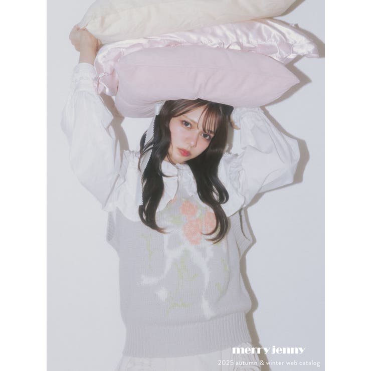 frillfrillカラーブラウス | merry jenny | 詳細画像1 