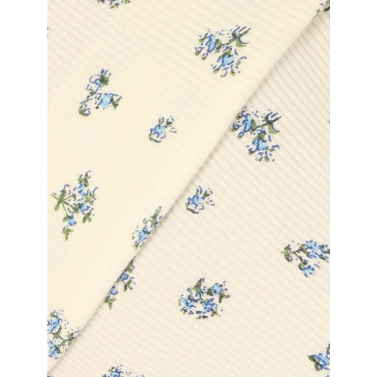 floralフリルリブフレアパンツ[品番：MKSW0065613]｜merry jenny