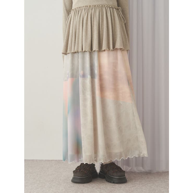dreamingメッシュフレアスカート | merry jenny | 詳細画像10 