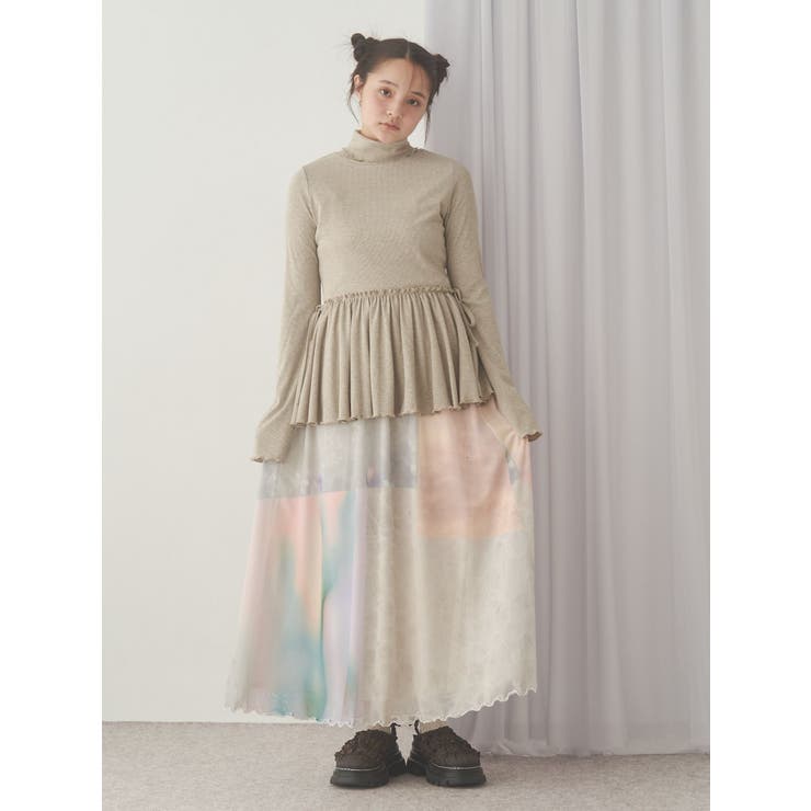 dreamingメッシュフレアスカート | merry jenny | 詳細画像14 