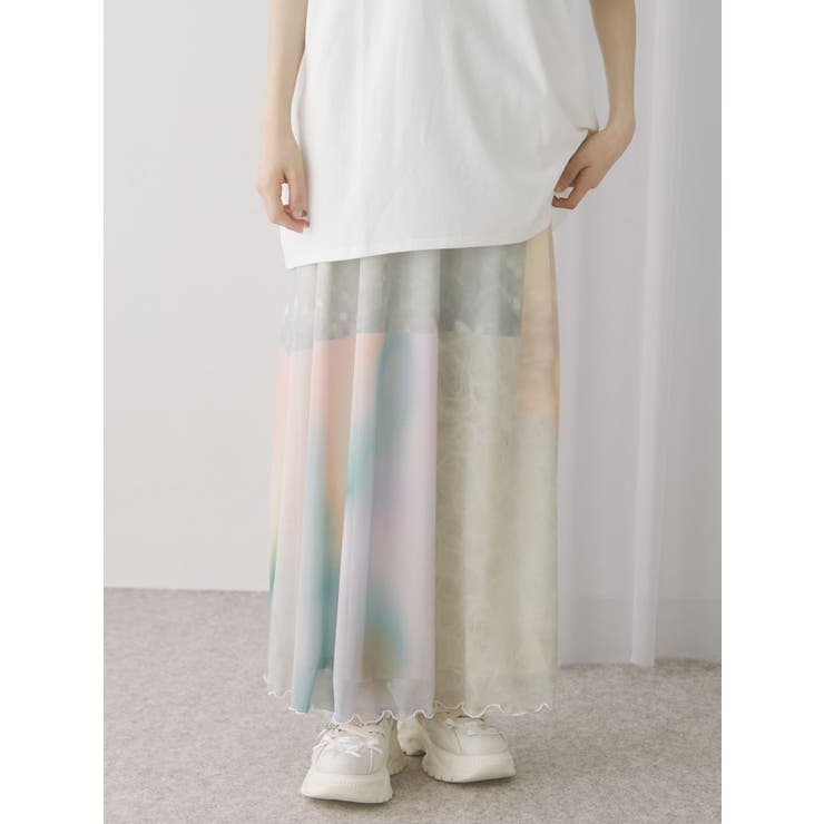 dreamingメッシュフレアスカート | merry jenny | 詳細画像15 