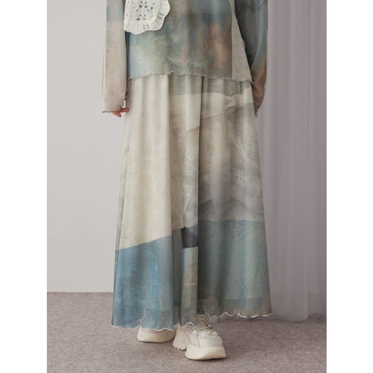 dreamingメッシュフレアスカート | merry jenny | 詳細画像3 