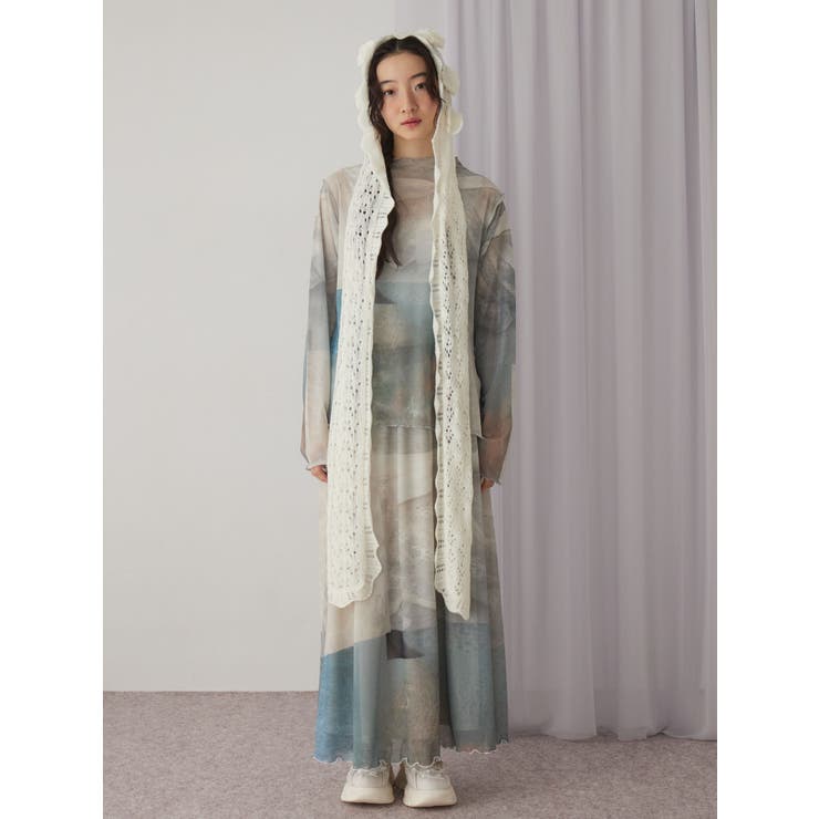 dreamingメッシュフレアスカート | merry jenny | 詳細画像6 