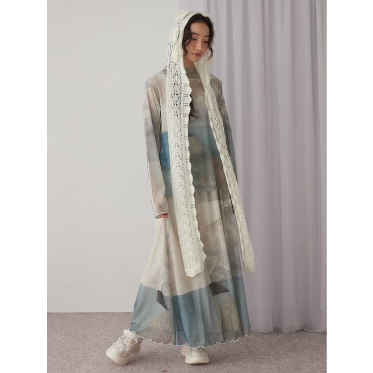 dreamingメッシュフレアスカート | merry jenny | 詳細画像7 