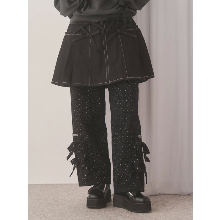 リボンリボンプリーツミニスカート | merry jenny | 詳細画像20 