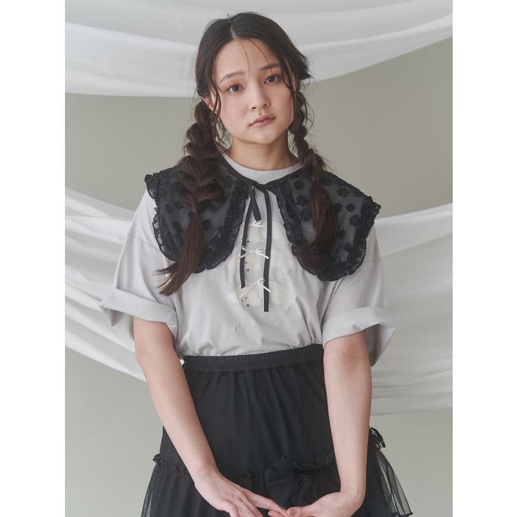 merry jenny flower ジャガードミニワンピース＋つけ襟 2025 autumn