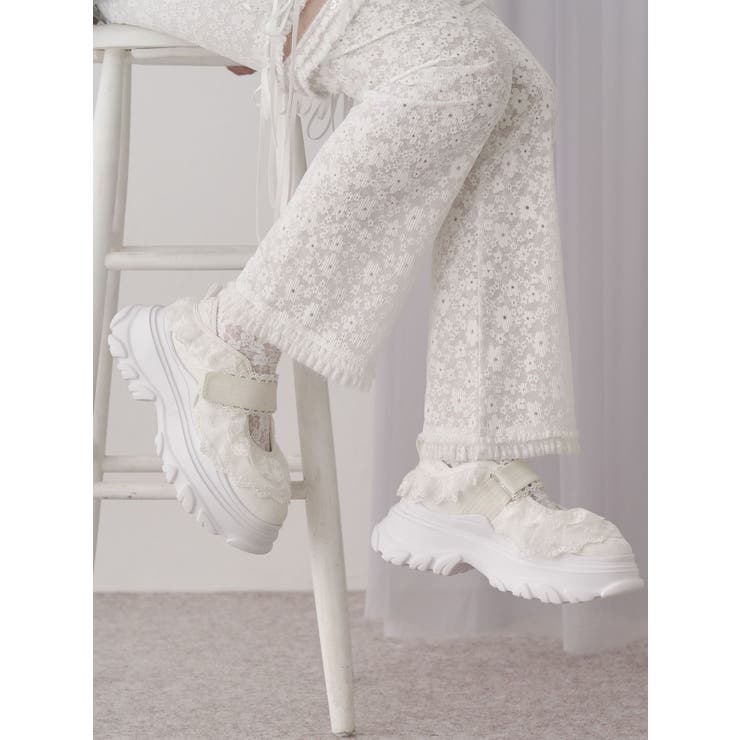 frill strap sneakers | merry jenny | 詳細画像10 