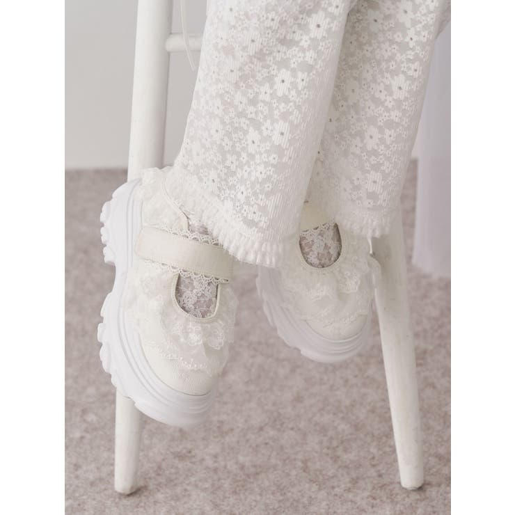frill strap sneakers | merry jenny | 詳細画像2 