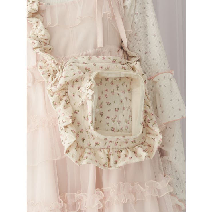 ピンク | お花のぬいぐるみショルダーバッグ | merry jenny