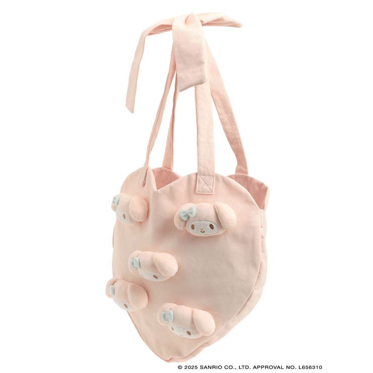 【メロクロコラボ】My Melody heart tote bag(PINK) | merry jenny | 詳細画像15 