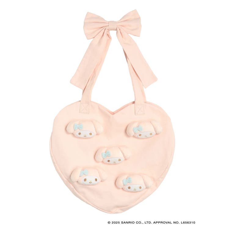 【メロクロコラボ】My Melody heart tote bag(PINK) | merry jenny | 詳細画像20 