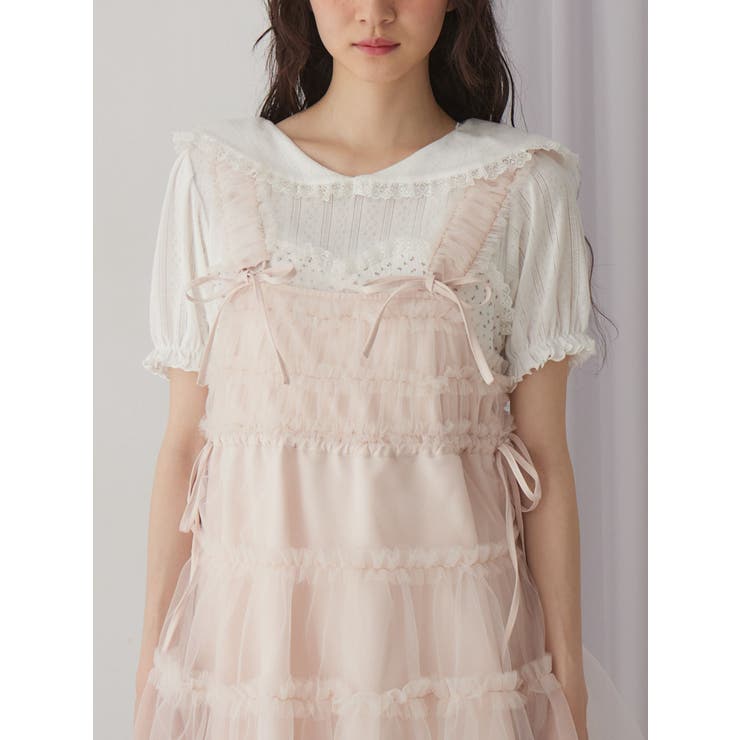 petit flowerセーラートップス[品番：MKSW0064726]｜merry jenny