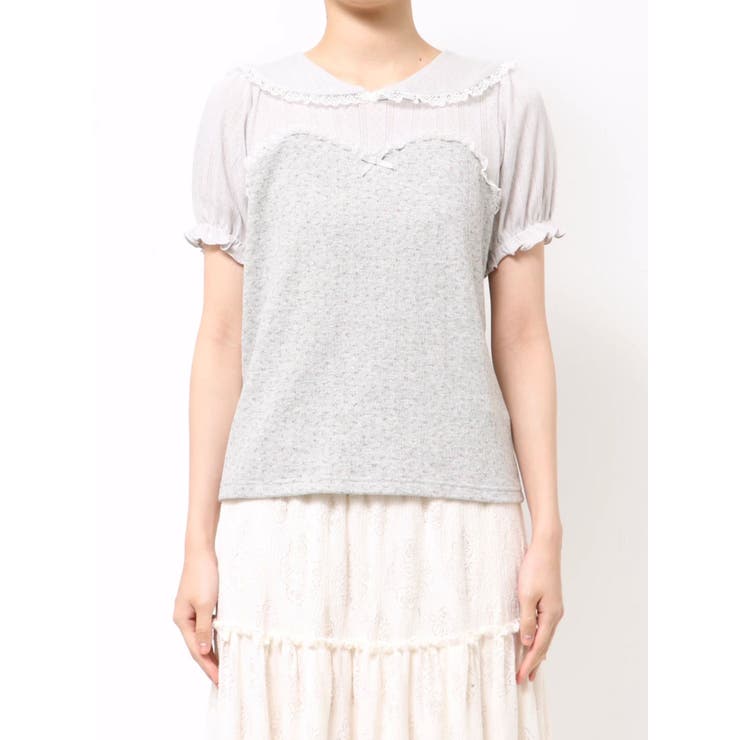 petit flowerセーラートップス[品番：MKSW0064726]｜merry jenny
