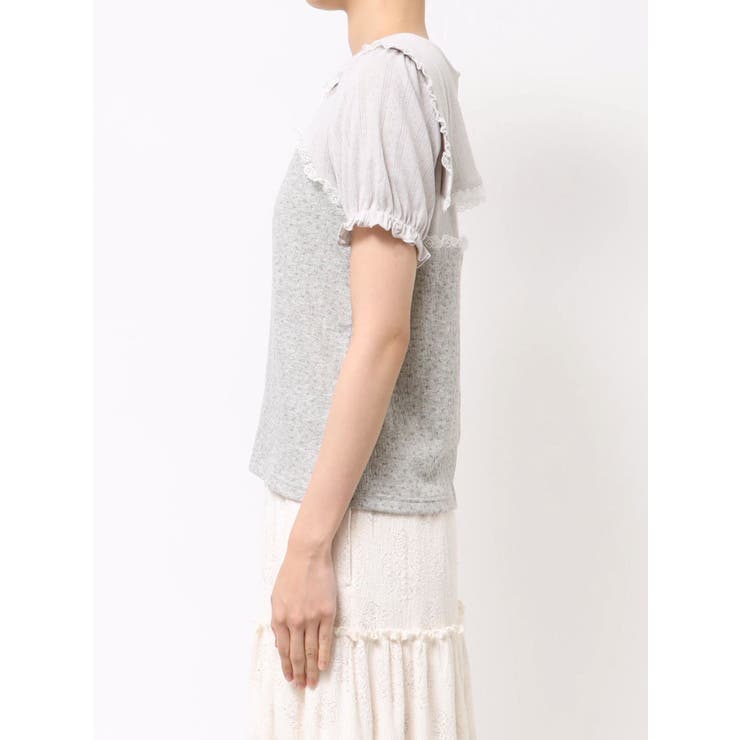 petit flowerセーラートップス[品番：MKSW0064726]｜merry jenny