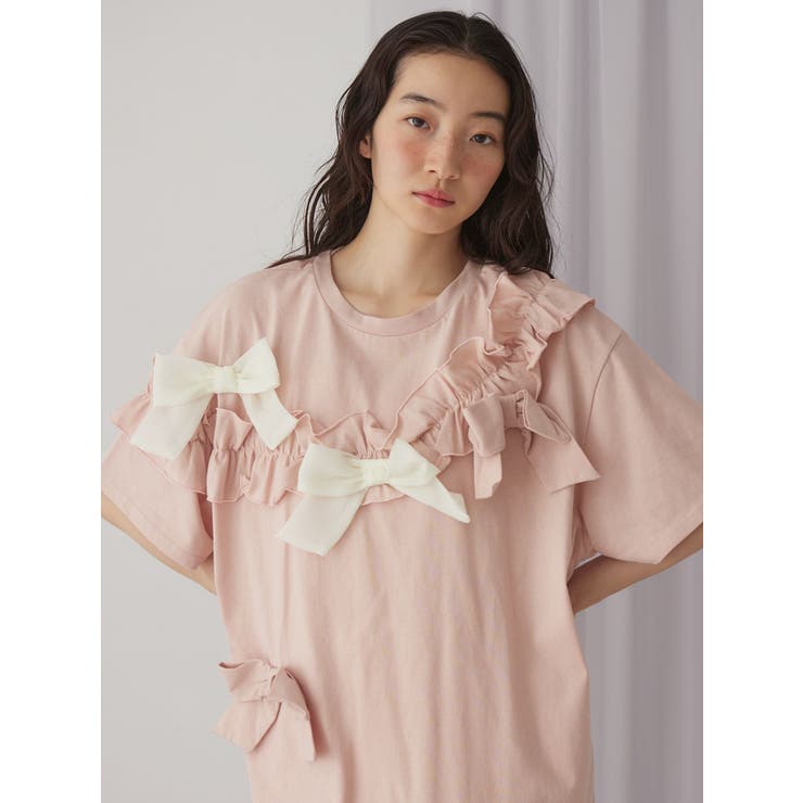 ribbon frill big tee | merry jenny | 詳細画像13 