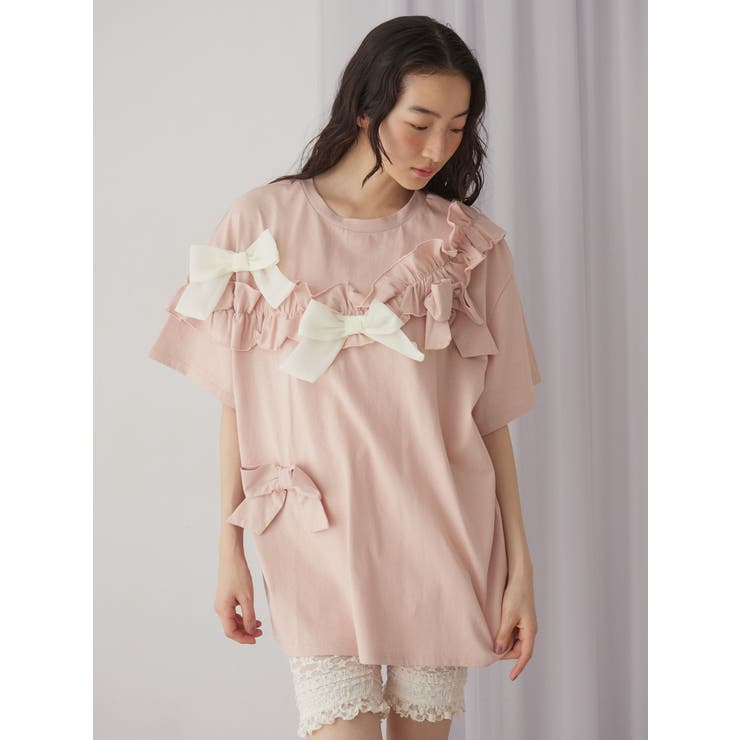 ribbon frill big tee | merry jenny | 詳細画像14 